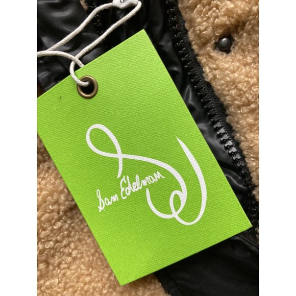 Sam Edelman Girls' 7/8 Small Sherpa Hybrid Colorblock Puffer Jacket - New - Picture 4 of 4